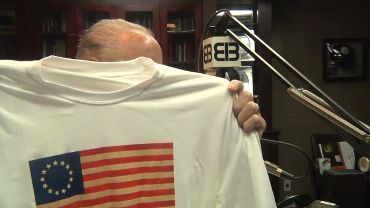 Betsy Ross Flag T Shirt Royal Blue The Rush Limbaugh Show Store